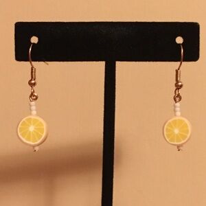 Lemon Slice Dangle Earrings